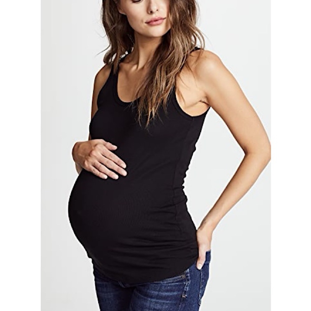 Be Maternity by Ingrid and Isabel, Black Tank Top - S/M